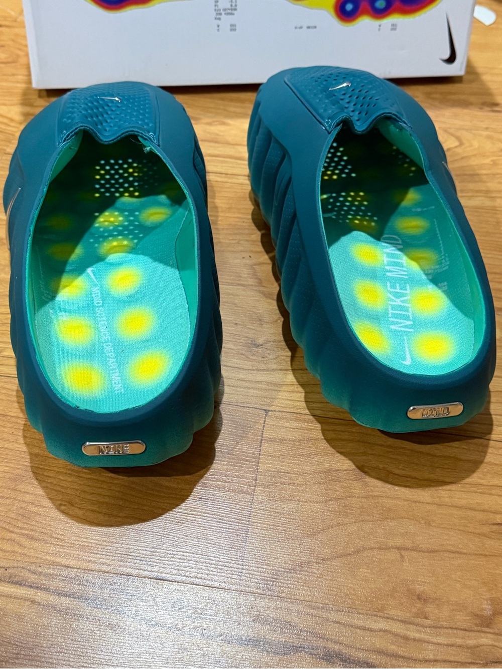 Nike Mind 001 Pregame Mules Men’s Size 12 'Geode Teal' Footwear - Picture 5 of 10